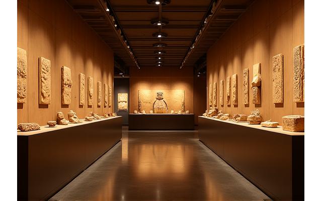 문화유산 전시실의 보존 조명